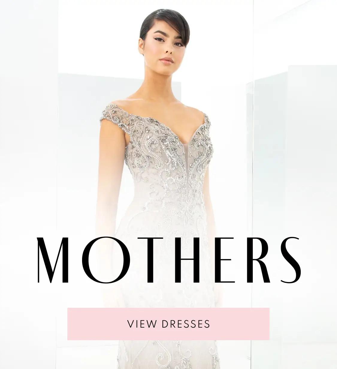 mother of the bride dress in silver